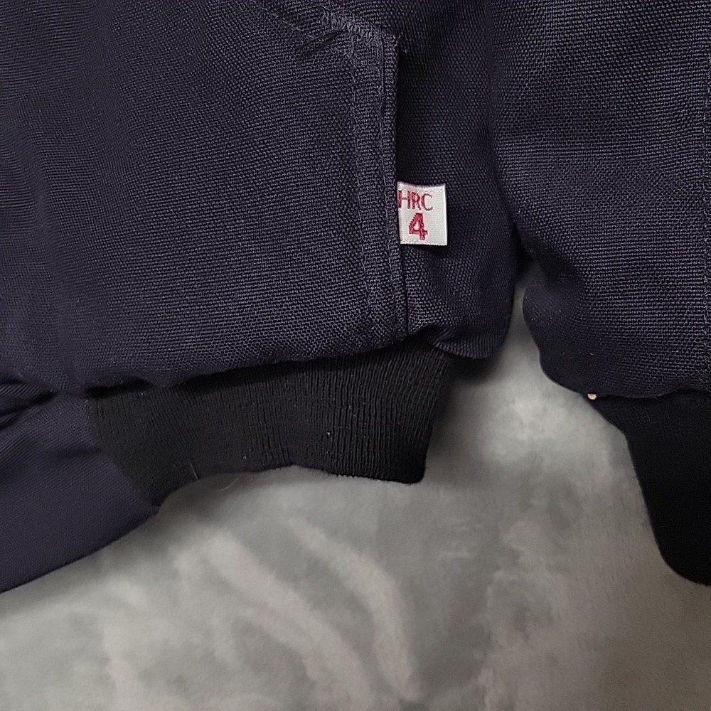 Tyndale Jacket Mens Large Navy Blue FR Flame Resistant Workwear Made In USA - Picture 3 of 8
